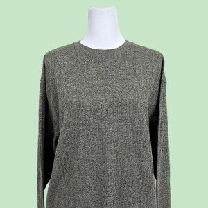 grayish beige y2k light weight knit sweater shirt